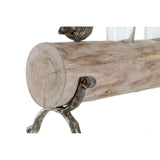 Portacandele DKD Home Decor Alluminio Legno di mango Uccello (58 x 15 x 25 cm) - zannishop