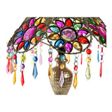 Lampada da tavolo DKD Home Decor Dorato Metallo Multicolore 220 V Acrilico 25W (34 x 34 x 52 cm) - zannishop