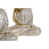 Statua Decorativa DKD Home Decor Dorato Buda Resina (14.5 x 8.5 x 18 cm) (3 pcs) - zannishop