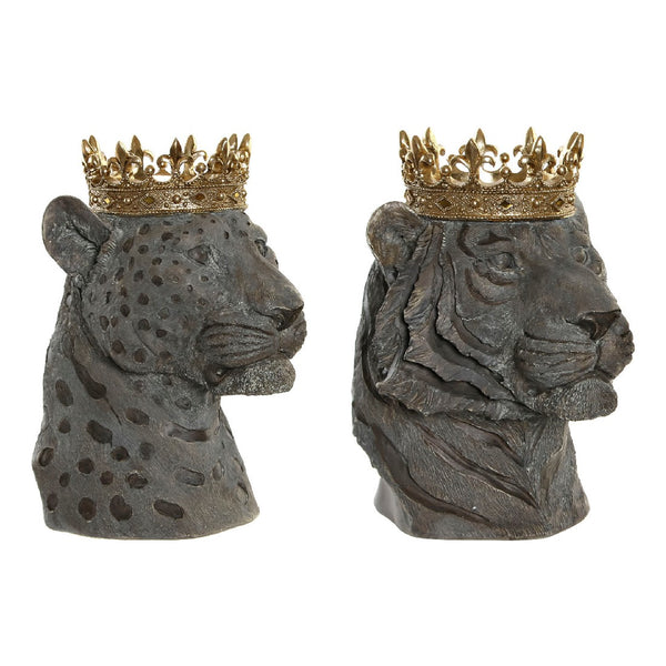 Statua Decorativa DKD Home Decor Resina Animale (2 pcs) (27.5 x 23.5 x 33 cm) - zannishop