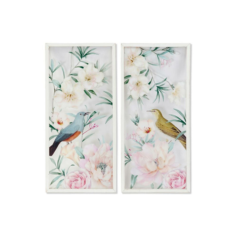 Quadro DKD Home Decor Fiori (37 x 2 x 79 cm) (2 pcs)