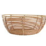 Svuotatasche DKD Home Decor Metallo Rattan (37 x 37 x 11 cm) (29 x 29 x 11 cm) (2 pcs) - zannishop