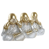 Statua Decorativa DKD Home Decor Resina Frate (3 pcs) (10.5 x 6 x 12 cm) - zannishop