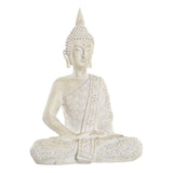 Statua Decorativa DKD Home Decor Buda Bianco Resina (30 x 17 x 41 cm) - zannishop