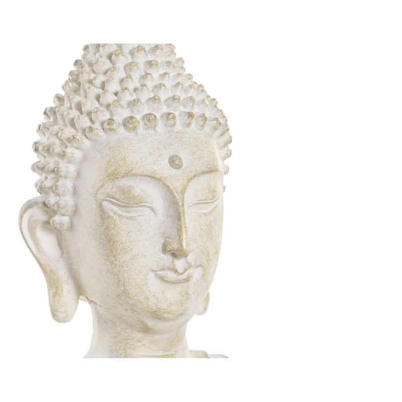 Statua Decorativa DKD Home Decor Buda Bianco Resina (30 x 17 x 41 cm) - zannishop