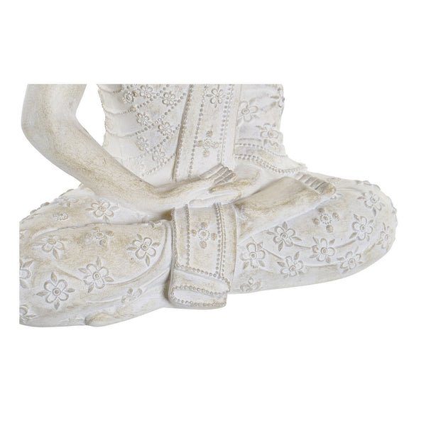 Statua Decorativa DKD Home Decor Buda Bianco Resina (30 x 17 x 41 cm) - zannishop