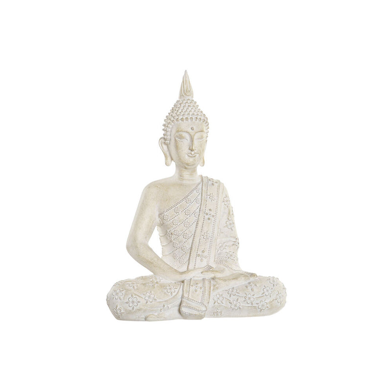 Statua Decorativa DKD Home Decor Buda Bianco Resina (30 x 17 x 41 cm) - zannishop