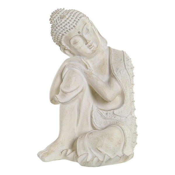 Statua Decorativa DKD Home Decor Grigio Buda Resina (17 x 17 x 26 cm) - zannishop