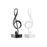 Statua Decorativa DKD Home Decor Nero Bianco Resina (15 x 11.5 x 41 cm) (2 pcs) - zannishop