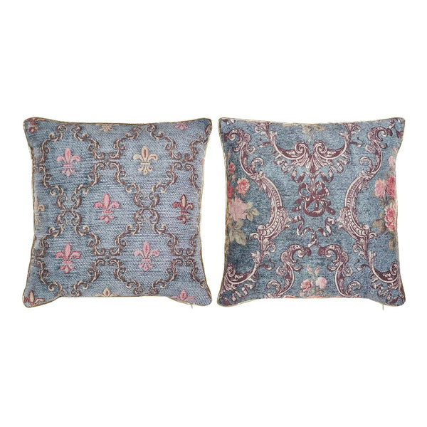 Cuscino DKD Home Decor Neoclassico Multicolore Poliestere (2 pcs) (45 x 10 x 45 cm) - zannishop