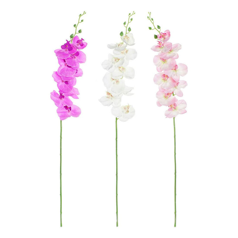 Fiori Decorativi DKD Home Decor Bianco Rosa Poliestere Plastica Lilla (3 pcs) - zannishop