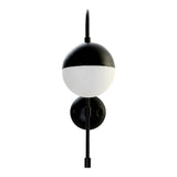 DKD Home Chandelier Decor Black Metal Glass 220 V 50 W (15 x 31 x 48 cm)