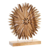 Statua Decorativa DKD Home Decor Stella Legno Natural (28 x 9 x 34 cm) - zannishop