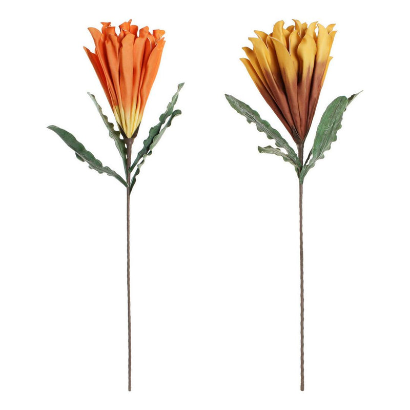 Fiori Decorativi DKD Home Decor Giallo Arancio EVA (etilvinilacetato) (2 pcs) - zannishop