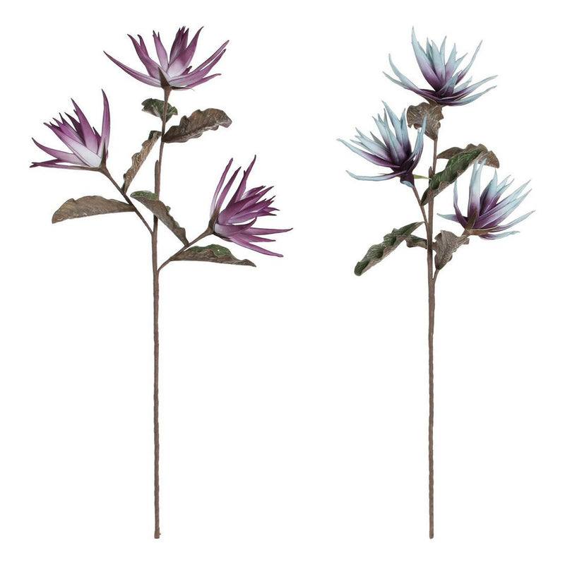 Fiori Decorativi DKD Home Decor Azzurro EVA (etilvinilacetato) Lilla (2 pcs) (25 x 25 x 97 cm) - zannishop