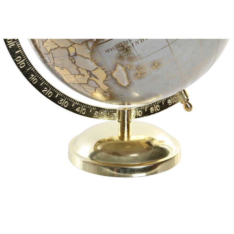 Globe DKD Home Decor Golden PVC Aluminium (20 x 22 x 28 cm) - zannishop