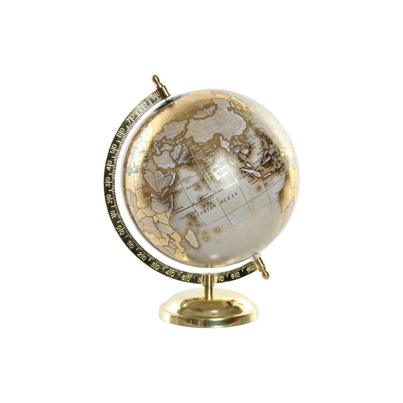 Globe DKD Home Decor Golden PVC Aluminium (20 x 22 x 28 cm) - zannishop