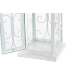 Lanterna DKD Home Decor Vetro Metallo Bianco (11 x 11 x 29 cm) - zannishop