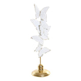 Statua Decorativa DKD Home Decor Bianco Resina Farfalla (10 x 10 x 34 cm) - zannishop