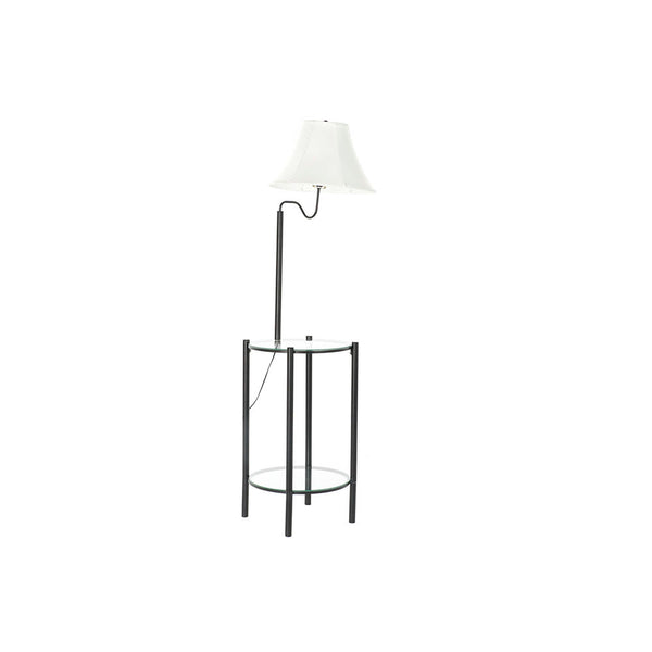 Lampada da Terra DKD Home Decor Nero Poliestere Metallo Vetro (39 x 45 x 148 cm)