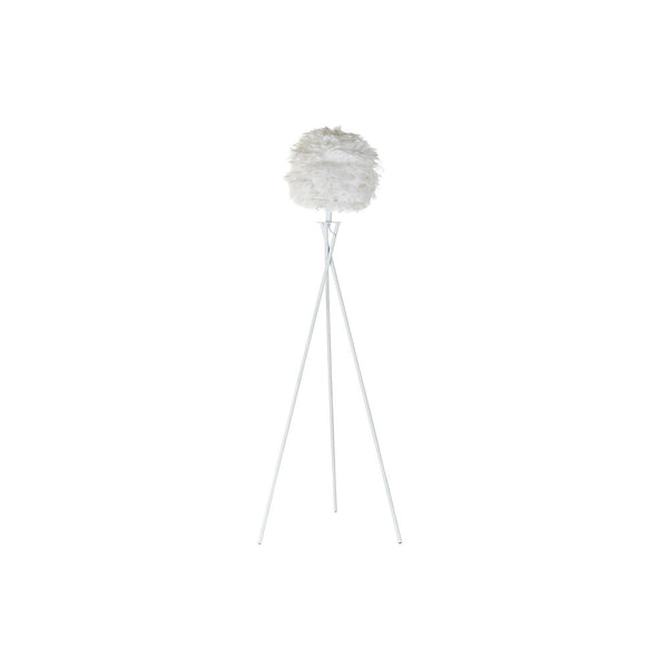 Lampada da Terra DKD Home Decor Metallo Bianco Piuma (40 x 40 x 150 cm) - zannishop