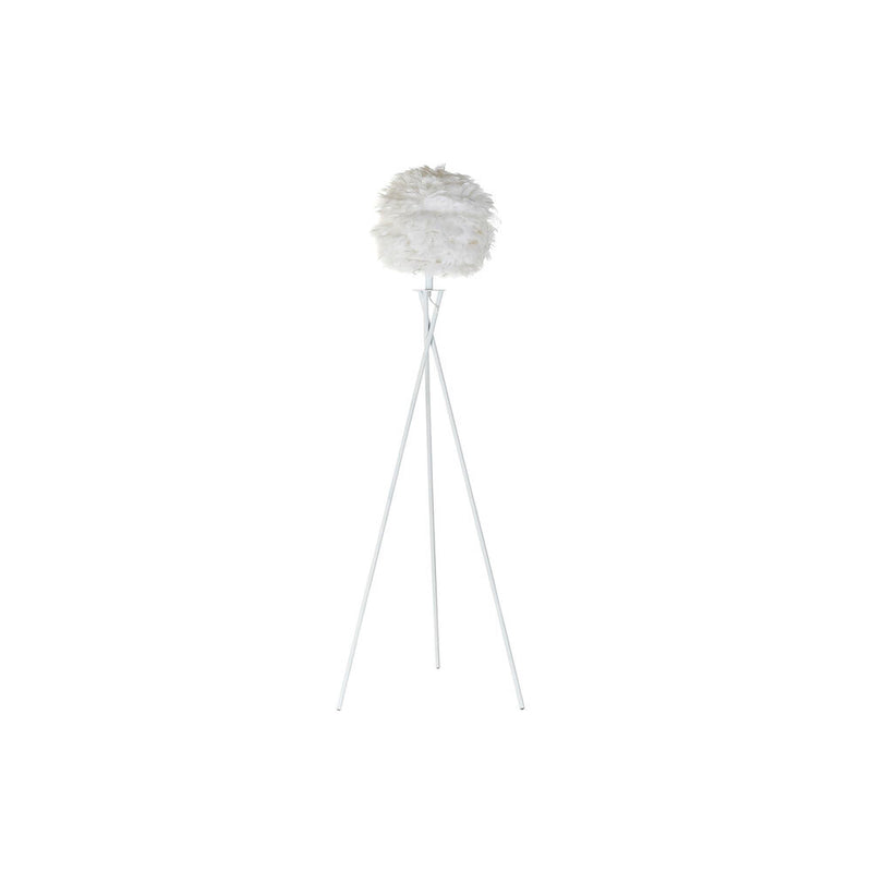 Lampada da Terra DKD Home Decor Metallo Bianco Piuma (40 x 40 x 150 cm) - zannishop