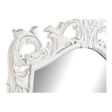 Miroir mural DKD décoration intérieure en bois blanc mdf (75 x 2,5 x 121,5 cm)