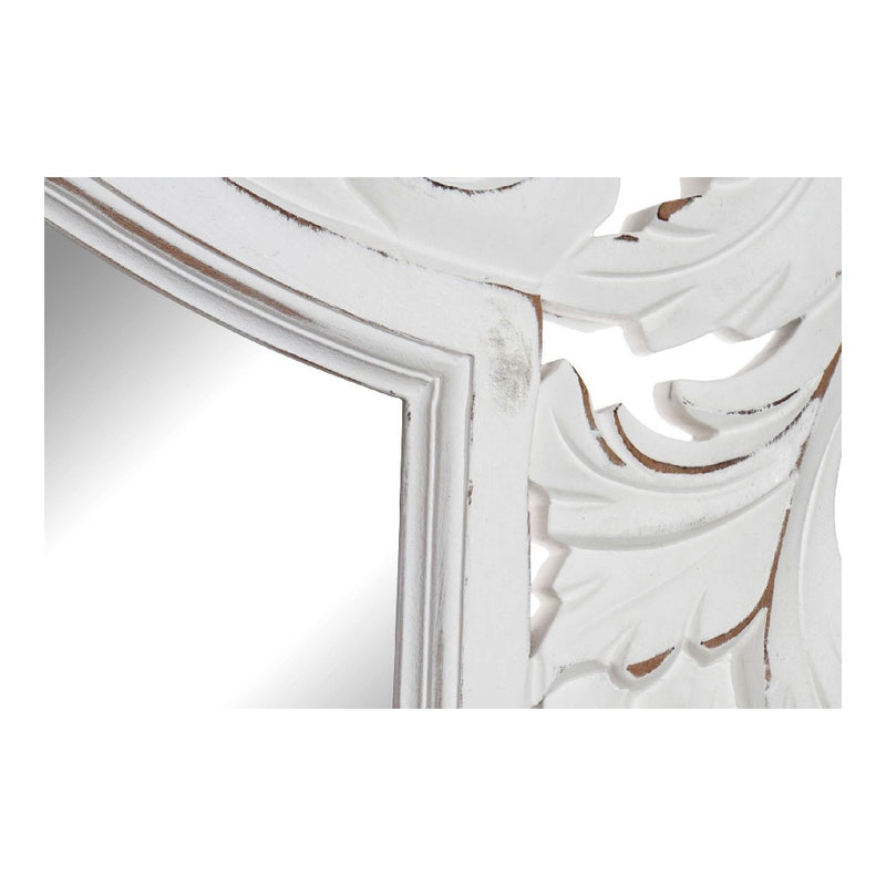 Miroir mural DKD décoration intérieure en bois blanc mdf (75 x 2,5 x 121,5 cm)