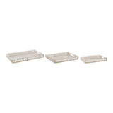 Set di Vassoi DKD Home Decor Legno di mango (3 pcs) - zannishop