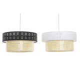 Lampadario DKD Home Decor Poliestere Rattan 220 V 50 W (2 pcs) (35 x 35 x 18 cm) - zannishop