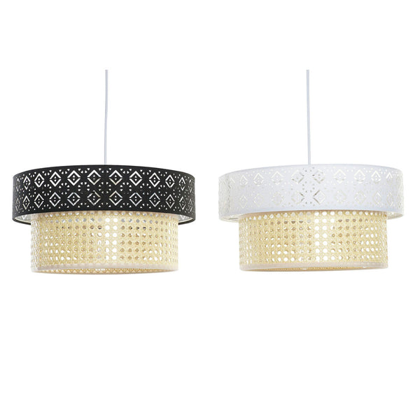 Lampadario DKD Home Decor Poliestere Rattan 220 V 50 W (2 pcs) (35 x 35 x 18 cm) - zannishop