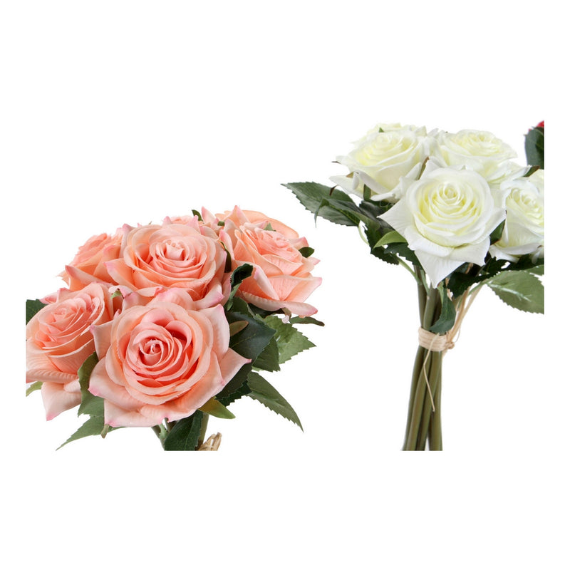 Flores Decorativas DKD Home Decor Tela Polietileno (3 pcs) (18 x 18 x 35 cm)