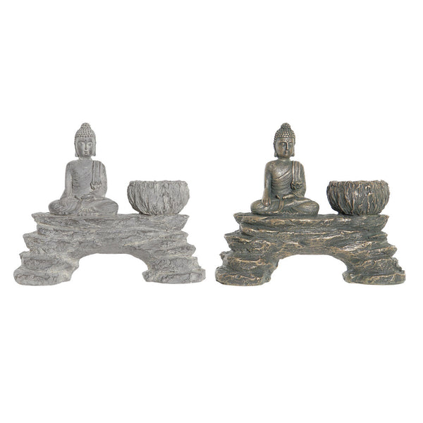 Statua Decorativa DKD Home Decor Resina Orientale Buda (2 pcs) - zannishop