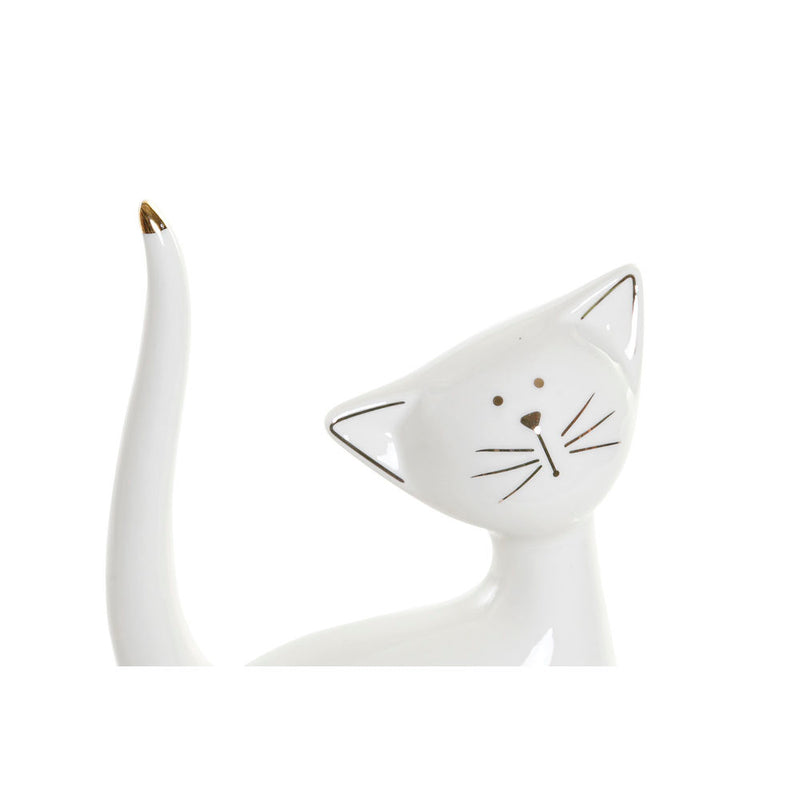 Statua Decorativa DKD Home Decor Porțelan Gatto (13 x 5 x 20.8 cm) - zannishop