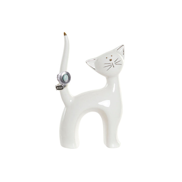 Statua Decorativa DKD Home Decor Porțelan Gatto (13 x 5 x 20.8 cm) - zannishop