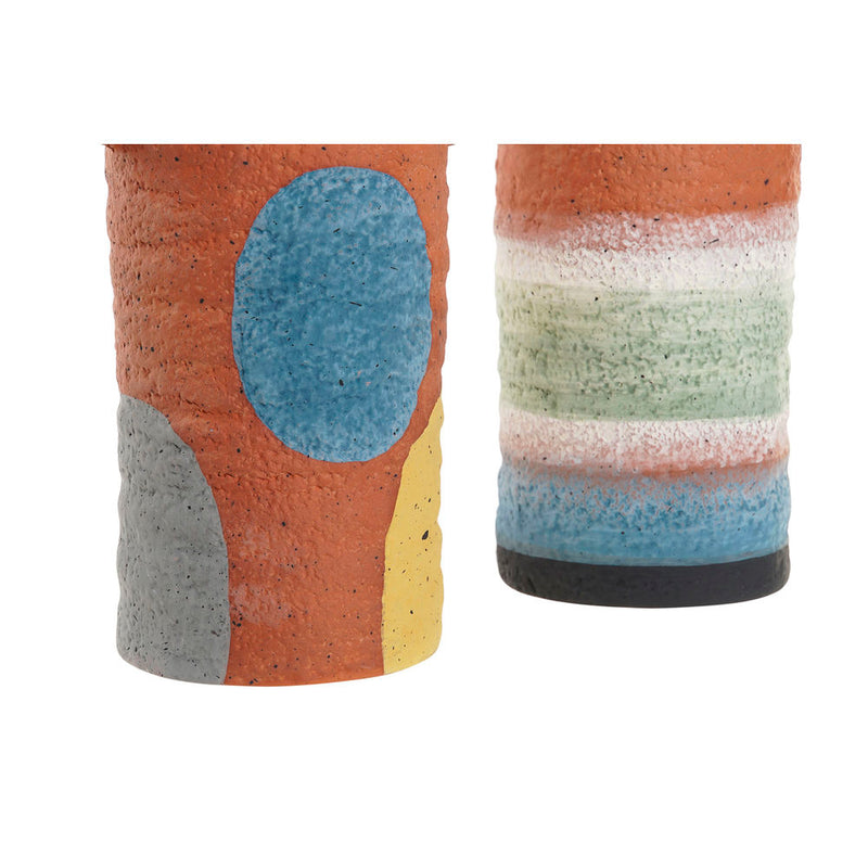 Vaso DKD Home Decor Terracotta Boho (14 x 8.4 x 18 cm)