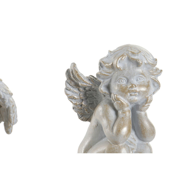 Statua Decorativa DKD Home Decor Resina Angelo (2 pcs) - zannishop