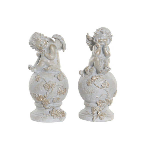 Statua Decorativa DKD Home Decor Resina Angelo (2 pcs) - zannishop