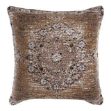 Cuscino DKD Home Decor Nero Beige Poliestere Cotone Marrone Chiaro (45 x 12 x 45 cm) - zannishop