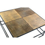 Mesa de café de aluminio DKD Home Decor (80 x 80 x 41 cm)