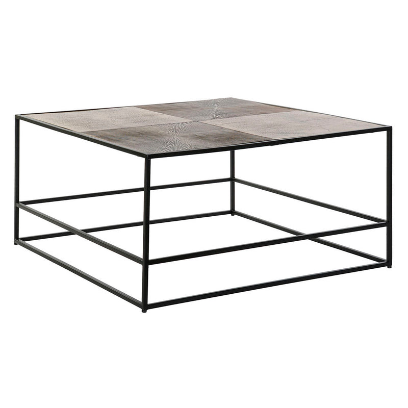 Mesa de café de aluminio DKD Home Decor (80 x 80 x 41 cm)