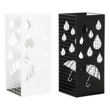 DKD Home Decor Doors's Dorors Decor Metal blanc noir (19,5 x 20 x 47,5 cm) (2 pcs)