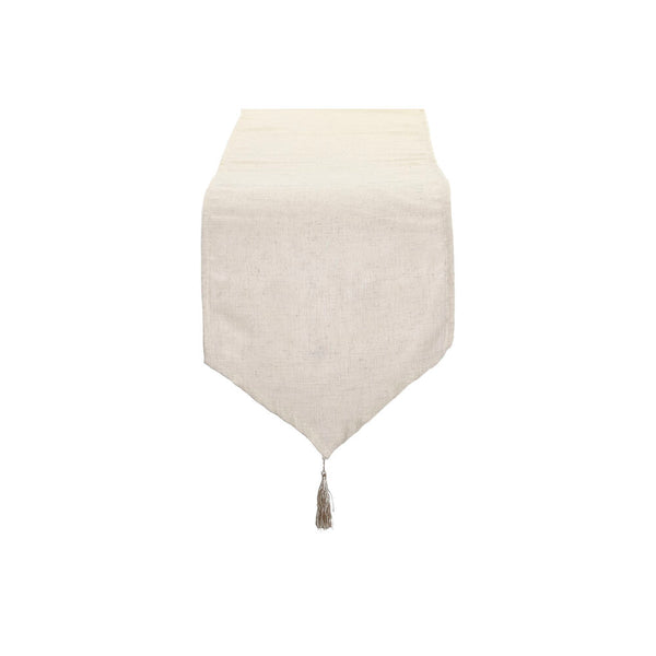 DKD Home Table Runner Decor Polyester Cream (35 x 135 x 1 cm)