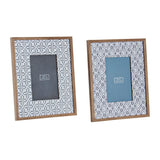 Cornice Portafoto DKD Home Decor Mozaic Legno MDF (2 pcs) (20 x 0.8 x 25 cm)