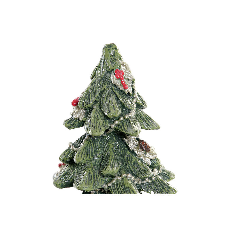 Statue décorative dkd décor de Noël résine d'arbre de Noël (9 x 9 x 18,5 cm)