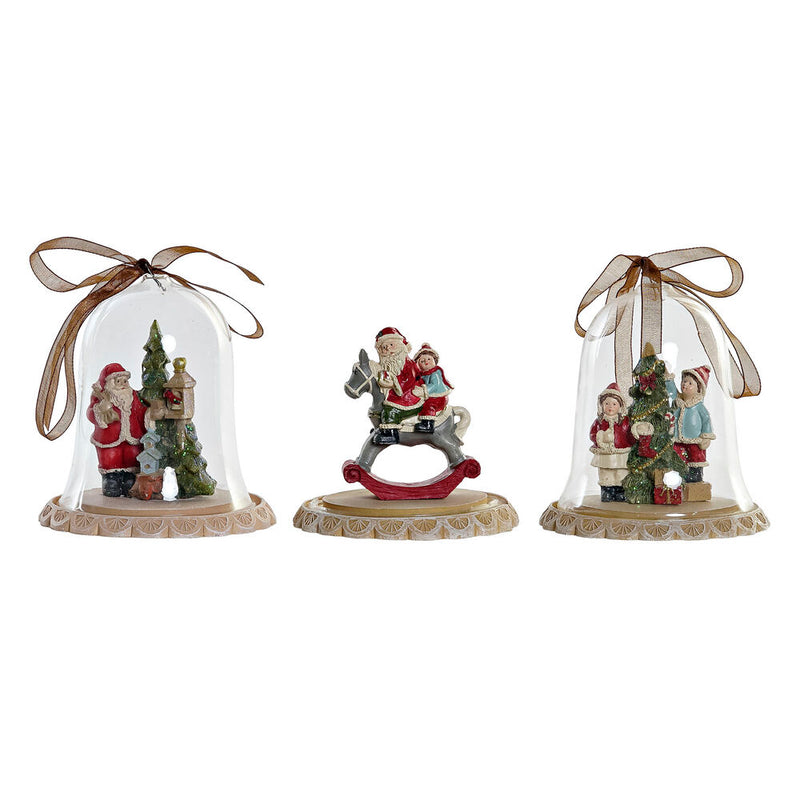 Weihnachtsdekoration DKD Home Decor Harzglas (3 Stcs) (8 x 8 x 8,5 cm)