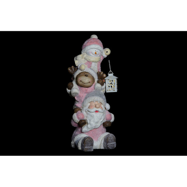 Weihnachtsdekoration DKD Home Decor Fibrrips de Sticlrent Santa Claus (26 x 30,5 x 62 cm)