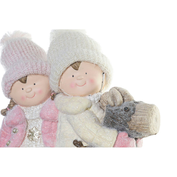 Weihnachtsdekoration DKD Home Decor Fibrrip Children's Sticlurs (45 x 25 x 56 cm)