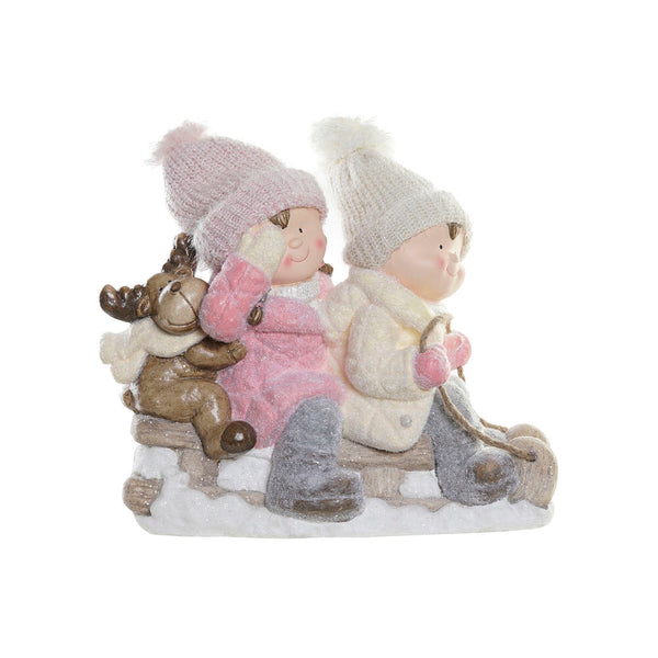 Weihnachtsdekoration DKD Home Decor Fibrrip Children's Sticlurs (46 x 23 x 38 cm)