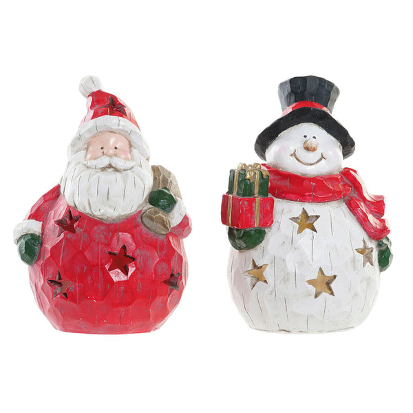 Décoration de Noël DKD Home Decor Resin (2 pcs) (14 x 11 x 20 cm)